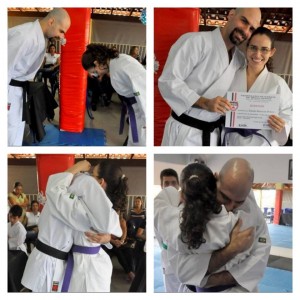 Kamilla e o sensei Fábio