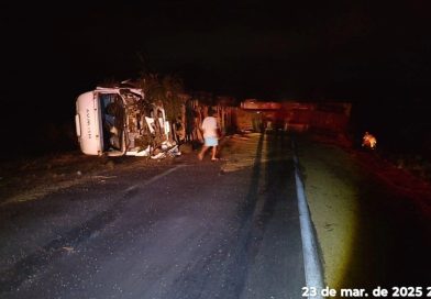 Pista é totalmente liberada após acidente fatal na BR-153 em Fronteira