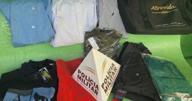 Polícia Militar recupera camisetas furtadas de loja na avenida Odilon em Iturama