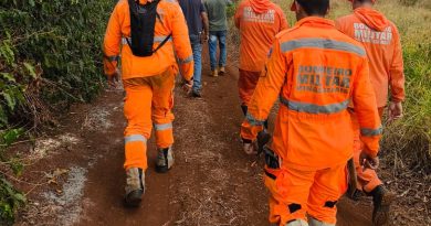 Bombeiros seguem buscas por homem desaparecido em Indianópolis