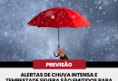 Alertas de chuva intensa e tempestade severa são emitidos para Frutal e região neste fim de semana
