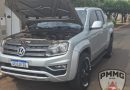 Polícia Militar apreende caminhonete com motor roubado em Fronteira