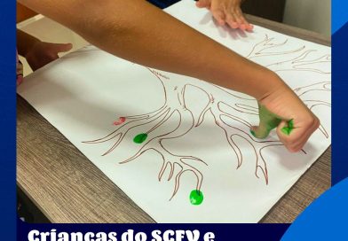 Crianças do SCFV e o abril azul!