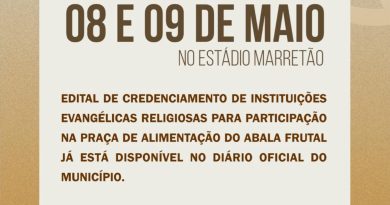 Atenção! Credenciamento de instituições para o Abala Frutal
