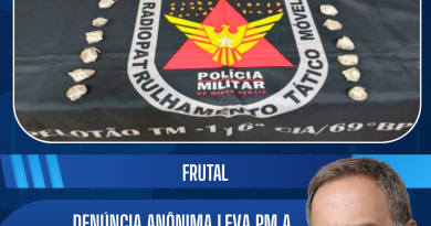 Denúncia anônima leva PM a apreender drogas prontas para venda em Frutal