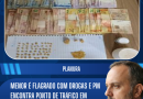 PM apreende drogas e prende suspeito por tráfico envolvendo menores em Planura