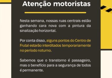 Atenção motoristas 