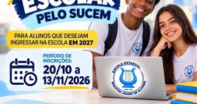 Escola Maestro Josino de Oliveira destaca resultados no ENEM e anuncia período de cadastro escolar para 2027